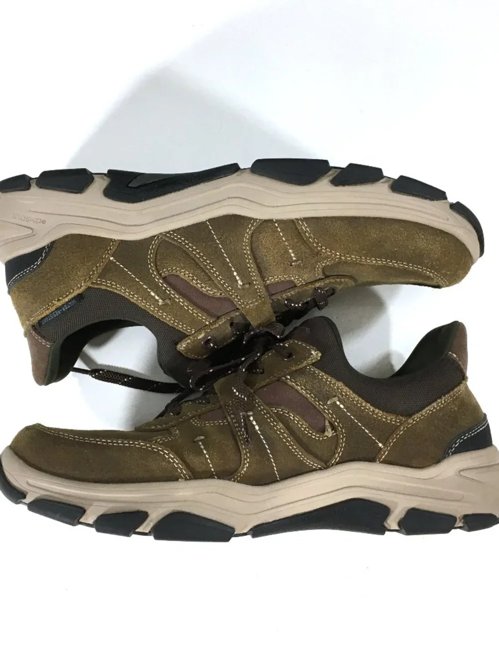 Rockport Rhett Lace Up Sneakers Mens Size 10 W Wide Brown Step In